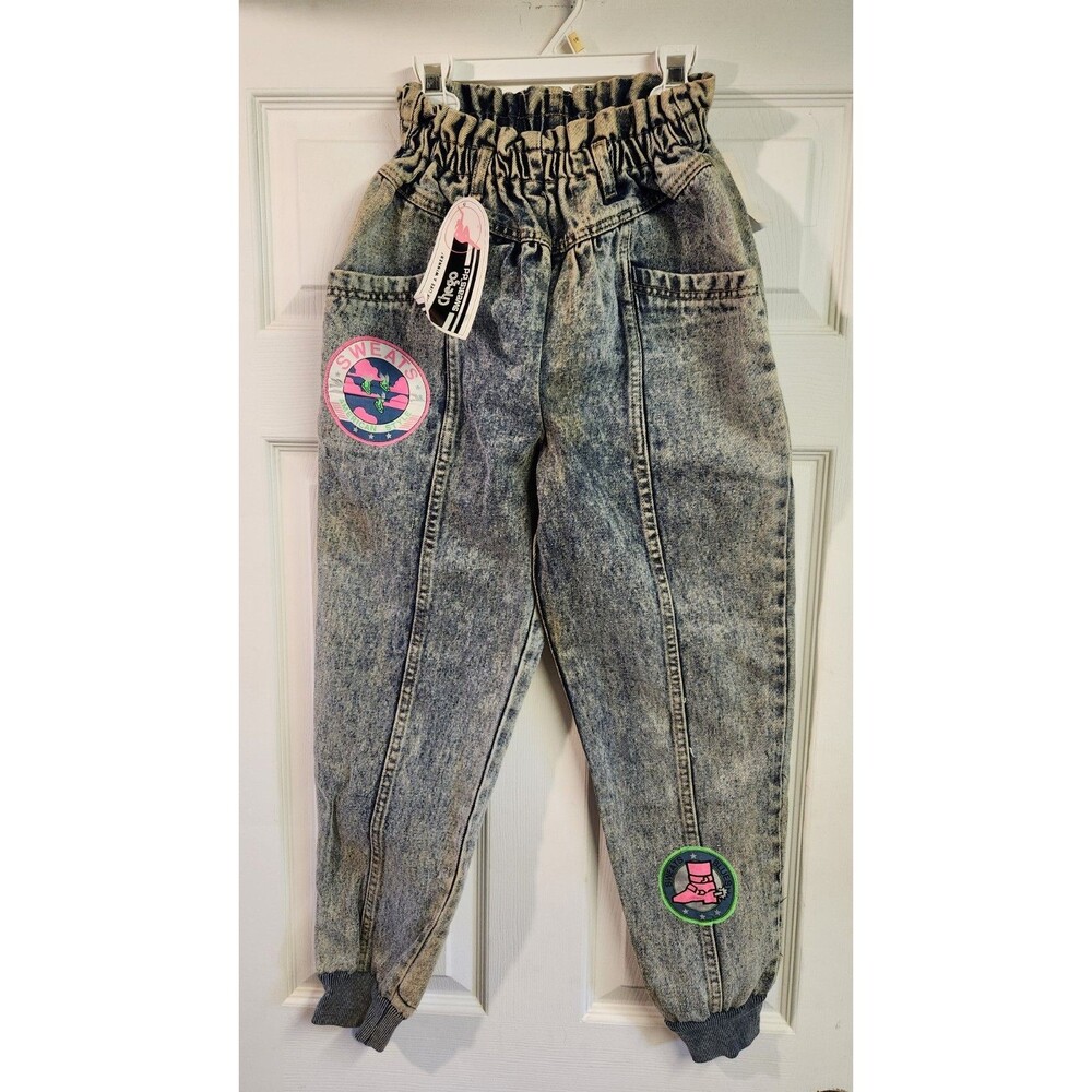 Vintage Sweats Bi Chego 80s Kids Denim Jeans NEW old Stock! Size 12!